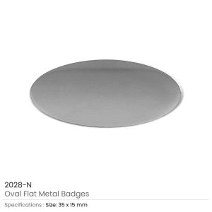 Oval Flat Metal Badges - Image 3