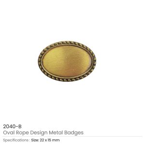 Oval Rope Design Logo Badges - Image 3