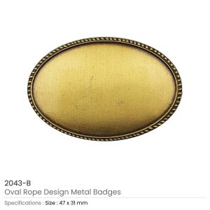 Oval Rope Design Logo Badges - Image 5