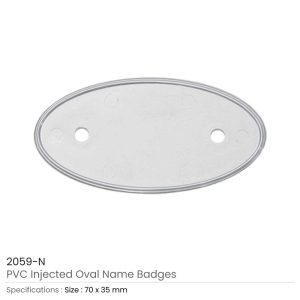 PVC Injected Oval Name Badges - Image 4