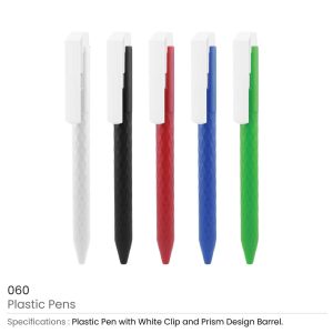 Prism Design Plastic Pens - Image 8