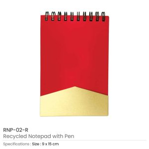 Recycled Notepad with Pen - Image 5