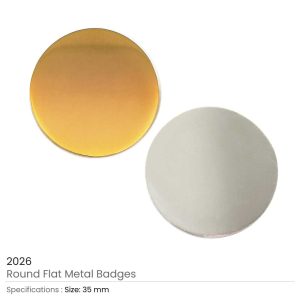 Round Flat Metal Badges - Image 4