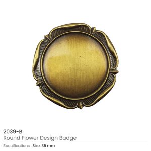 Round Flower Design Logo Badges - Image 6