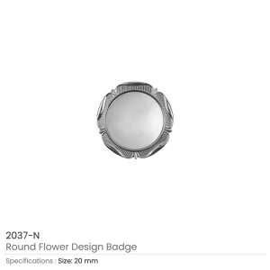 Round Flower Design Logo Badges - Image 4
