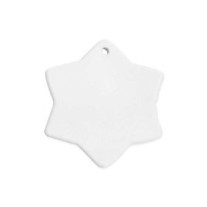 Snowflake Ceramic Ornaments - Image 1