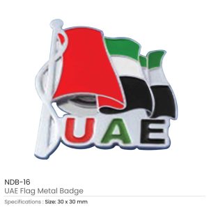 UAE Flag Metal Badges with Magnet - Image 3