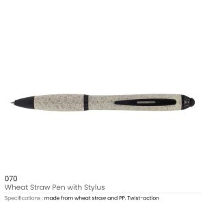 Wheat Straw Pens with Stylus - Image 4