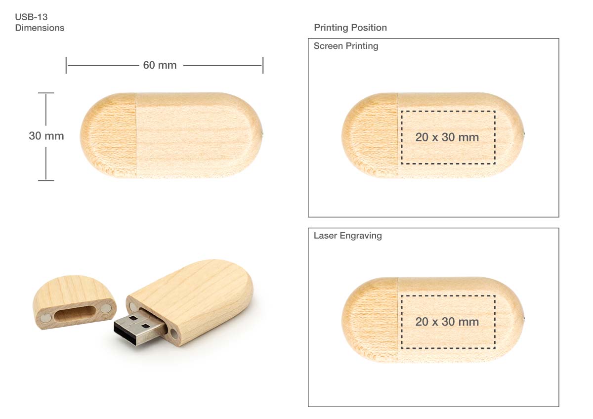 Wooden USB Print Details Wooden USB Print Details