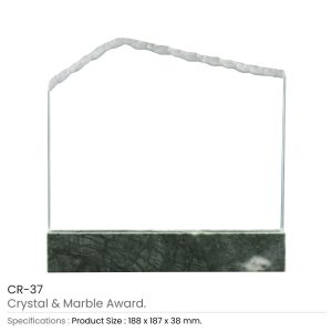 Crystal and Marble Awards in Fiber Hardboard Box - Image 3