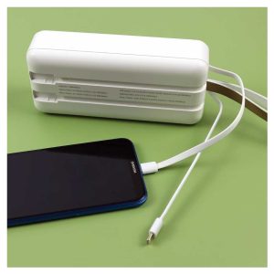 Fast Charging Powerbank 30,000 mAh with Flashlight & Leather Strap - Image 6