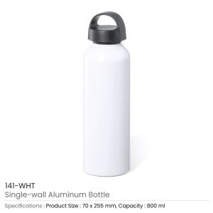 White Sublimation Bottles, Twist to Open, 800ml - Image 3