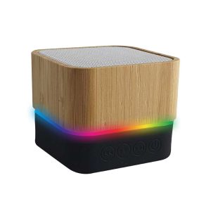 Cube Bamboo Bluetooth Speakers