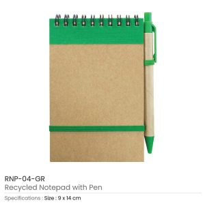 Recycled Notepads with Pen - Image 4
