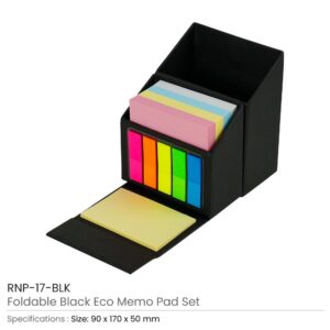 Foldable Memo Pad Sets with Stationery and Pen Holder - Image 3
