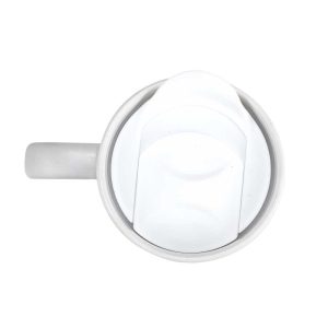 White Ceramic Mugs with Breast Cancer Awareness Logo - Image 4