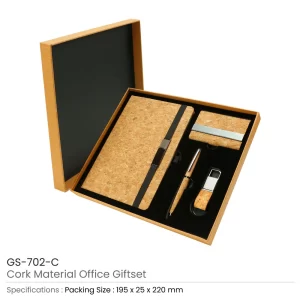 Office Gift Sets with Notebook, Pen, Card Holder, Keychain - Image 3