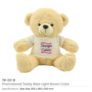 Teddy Bear Toys with Breast Cancer Awareness Logo - Image 3