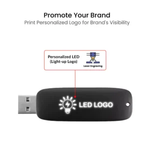 Light-Up LED Logo USB with Slide Button 64GB V. 3.0 - Image 4