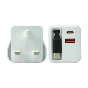 80W GaN Fast Charger Adaptor with Retractable Built-in Type-C Cable - Image 6