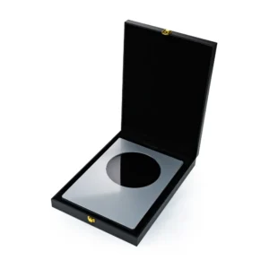 A4 Aluminum Award Plaques with Round Colored Plate and Stand - Image 8