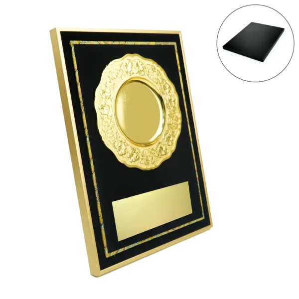 Award-Plaque-with-Gold-Plate-WPL-A3G-BLK-Main.webp
