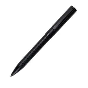 Black Metal Pens with Spiral Design Barrel