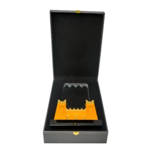 Castle Design Crystal Award in Black Presentation Box - Image 7