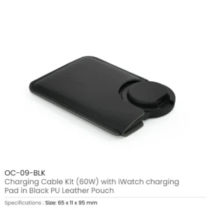 Charging Cable Kit (60W) with iWatch Charging Pad in PU Leather Pouch - Image 9