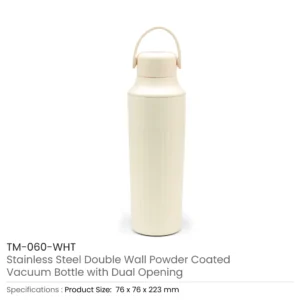 Dual Opening SS Bottles, Double-Wall Insulated Body, Powder Coated, 500ml - Image 9