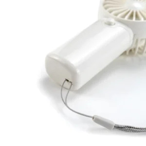 Portable Hand Fan with Lanyard Lace - White Color - Image 7