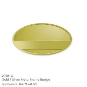 Oval Metal Name Badges - Image 3