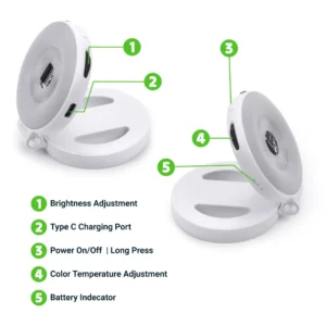 Pocket Selfie Ring Light with MagSafe, Bi-Color LED, 180° Flip Design - Image 8