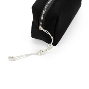 Black Multi-Purpose Utility & Cosmetic Pouch with Bisht Embroidery - Image 4