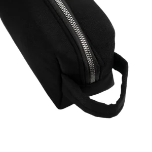 Black Multi-Purpose Utility & Cosmetic Pouch with Bisht Embroidery - Image 3