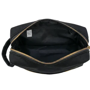 Black Multi-Purpose Utility & Cosmetic Pouch with Bisht Embroidery - Image 9