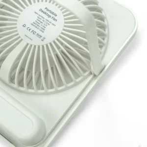 Rechargeable Table-Top Fan with Rotating Desk Stand, Compact & Portable, Type-C - Image 8