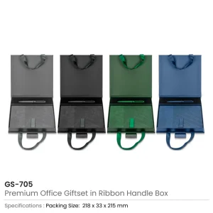Premium Office Gift Sets in Magnetic Clasp Closure & Ribbon Handle Box - Image 4